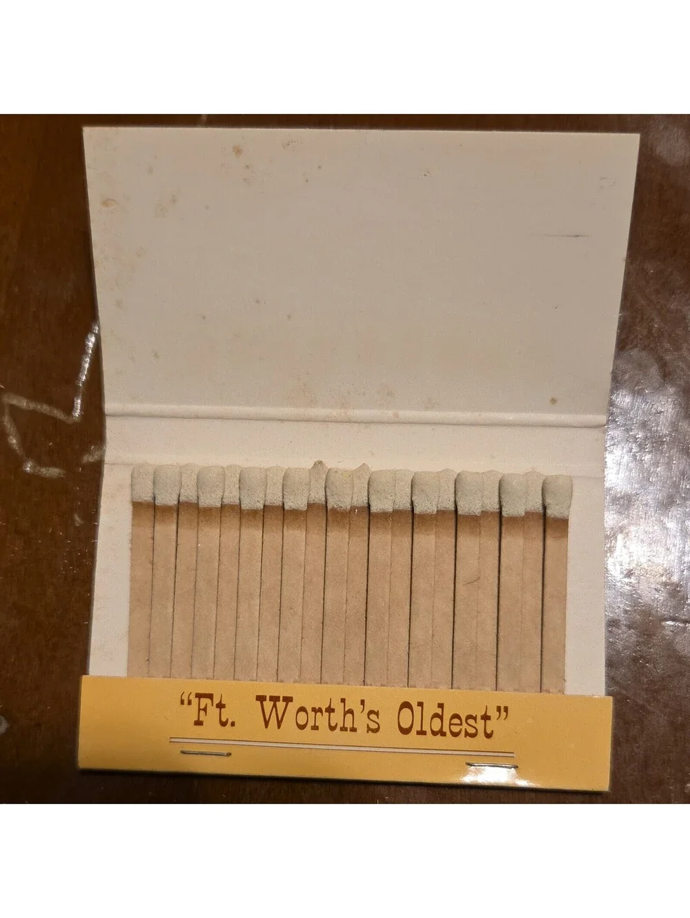 Vintage Bienvenidos Amigos Fort Worth Tx Full Matchbook Atlas 30 Count Unstruck